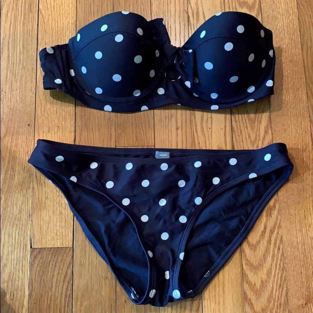 American Eagle polka dot bikini